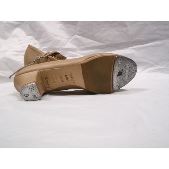 Dance Tap Shoes SoDanca Adult 4.5M Leather Buckle Tan - Picture 4 of 5